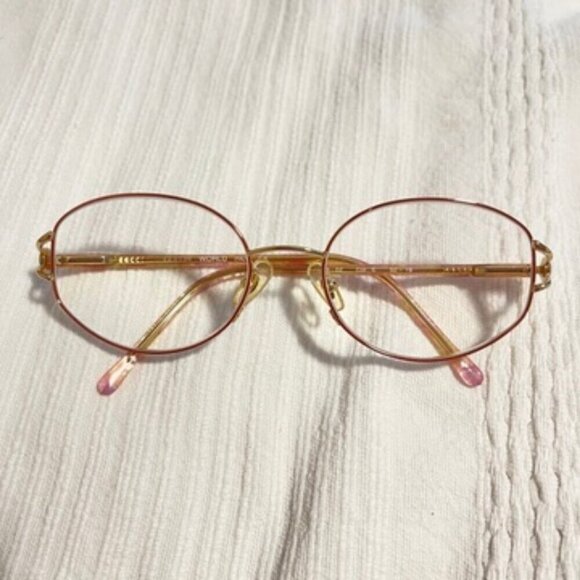 Vintage Pink and Gold Glasses - Picture 3 of 10
